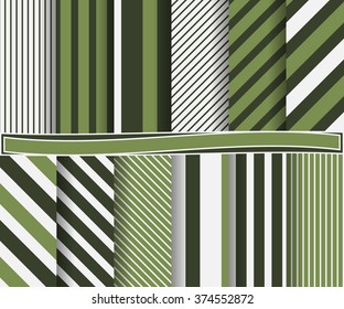set of abstract vector paper for scrapbook with stripes
