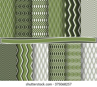 set of abstract vector paper for scrapbook with wavy stripes