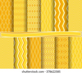 set of abstract vector paper for scrapbook with wavy stripes