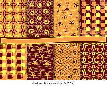  set of abstract vector paper scrapbook