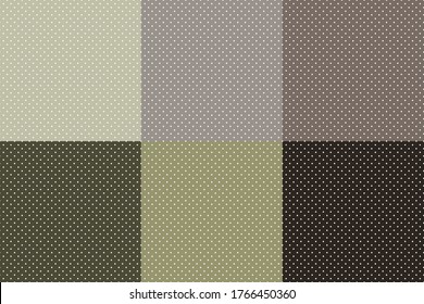 Set of abstract vector seamless background consisting of small squares and pixels.