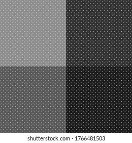 Set of abstract vector seamless background consisting of small dots and circles.