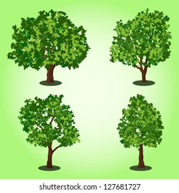 Set of abstract vector trees
