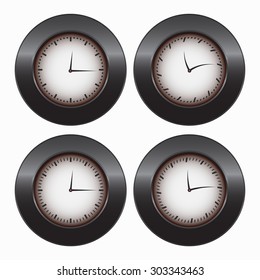 Set of abstract watch.