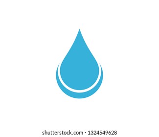 Set of abstract water drops symbols, logo template