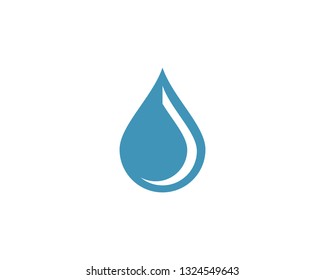 Set of abstract water drops symbols, logo template