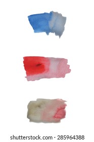Set of Abstract  watercolor painted backgrounds.
