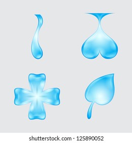 set of abstract waters designs