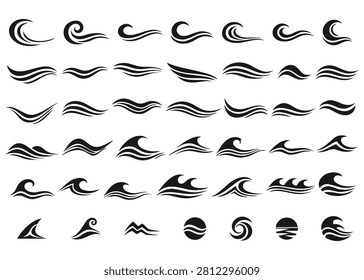 Set abstract wave logo