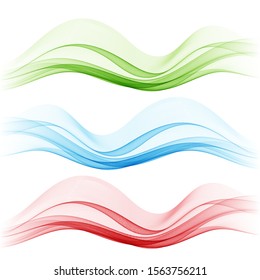 
Set of abstract wave vector background, transparent, which developed lines.