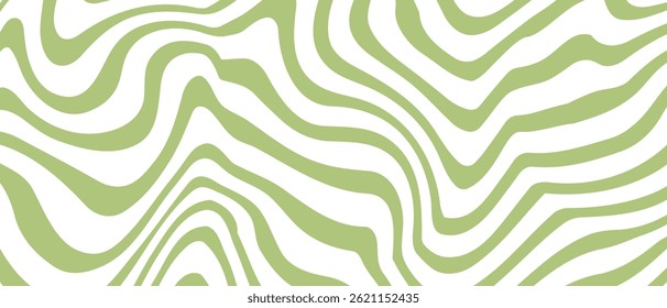 Set of abstract wavy seamless patterns in y2k style. Trendy retro psychedelic backgrounds in 90s, 00s style. Hippie, trippy patterns with waves and organic shapes