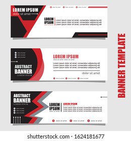 set of abstract web banner templates. Modern design. Vector design inspiration.