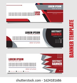 set of abstract web banner templates. Modern design. Vector design inspiration.