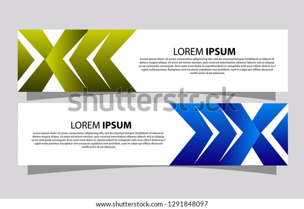 set abstract web banner templates letter stock vector letter background templates