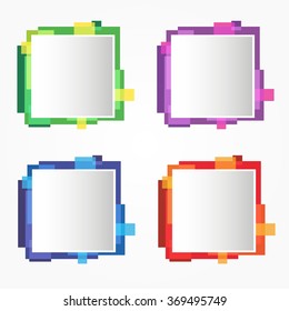 Set of abstract web design 