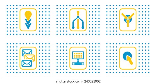 Set of abstract web icons for your design