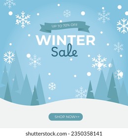 Set of abstract winter backgrounds for social media stories. Colorful winter banners with falling snowflakes, snowy trees. Wintry scenes . Use for event invitation, discount voucher