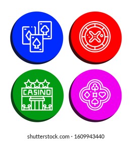 Set of ace icons. Such as Playing cards, Roulette, Casino, Poker , ace icons