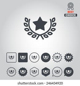 Set of achievement icons for web design, sites, info-graphic, applications, stickers and games