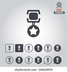 Set of achievement icons for web design, sites, info-graphic, applications, stickers and games