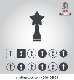 Set of achievement icons for web design, sites, info-graphic, applications, stickers and games