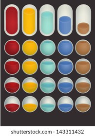 Set of adaptable elements infographics - Vector file EPS10 