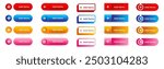 set of add items or files button icon design template. vector