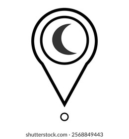 Set Of Address place icon symbol. Location icon collection. Vector Illustration.