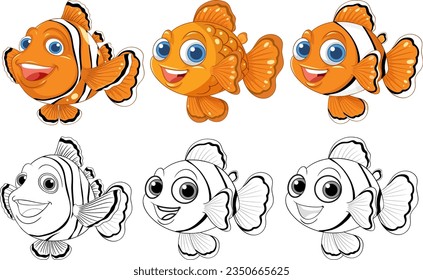 750+ Clown Fish Drawing Stock Illustrations, Royalty-Free Vector