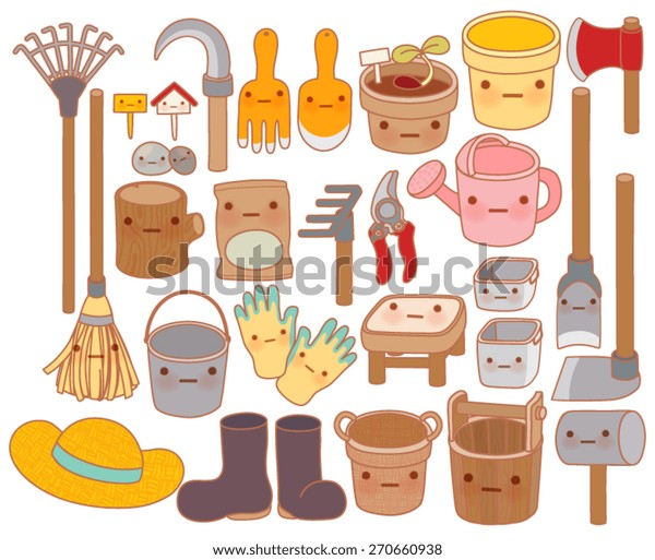 D'outils De Jardin Stock Image Vectorielle Ensemble 5cLjq34SAR