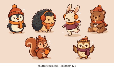 A set adorable hand