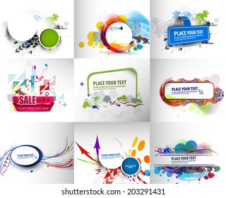 Set of Advertisement Banner Template.