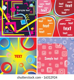 Set advertising backgrounds.
