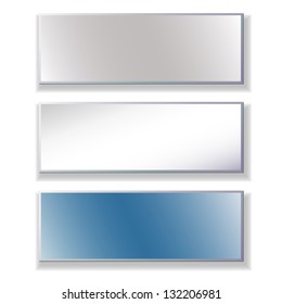 Set of advertising banners
