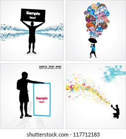 Set advertising posters