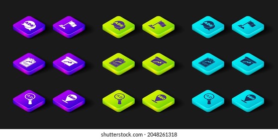 Set Advertising, SEO optimization, Clipboard with graph chart, Board, Location marker and  icon. Vector