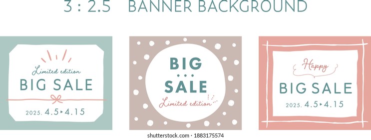 Conjunto de plantillas de banner web publicitario, fondo para VENTA, etc.