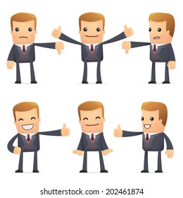 set of advisor character in different interactive  poses
