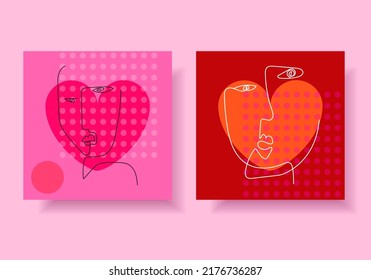 set of aesthetic abstract person character line art,sketch, object and various doodles vector illustration background. Contemporary modern trendy design for wall art,print,cover, poster.