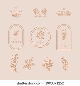 Set of Aesthetic Beauty Logo Collection