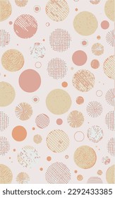 Establecer un patrón estético contemporáneo imprimible sin fisuras con formas abstractas de pincel de línea minimalista elegante y línea en colores desnudos. Antecedentes de los boho pastel en el vector de estilo minimalista de mediados de siglo