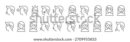 set of Affliction vector illustration
