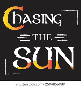  Set against a sleek black background, the text is artistically crafted in a stunning white and orange-red gradient, symbolizing the warmth and vibrance of the sun. 