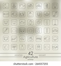 Set of agriculture icons