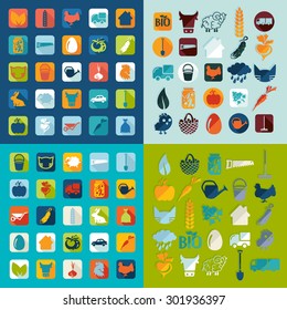Set of agriculture icons
