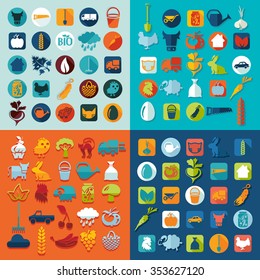 Set of agriculture icons