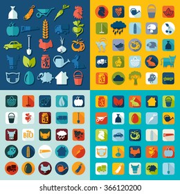 Set of agriculture icons