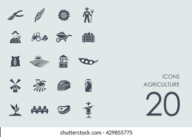 Set of agriculture icons