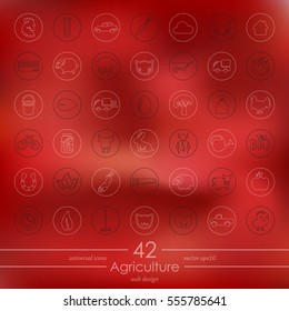 Set of agriculture icons