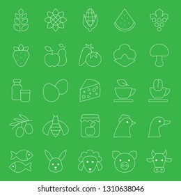 Set of agriculture icons. Vector illustration